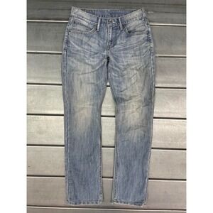 Levis 511 Jeans Mens 28X30 Blue Light Wash Denim Slim Straight